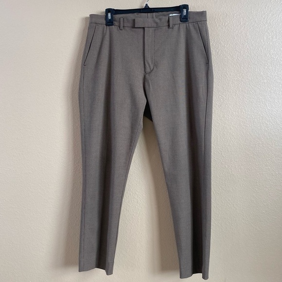 Hope Pants - HOPE Womens Size 8 Brown Black Houndstooth Krissy Edit Cropped Relaxed Trousers‎